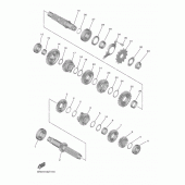 Схема узла: Трансмиссия Yamaha YZ450F YZ450F