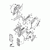 Схема вузла: Бічна кришка Yamaha WR250 WR250F