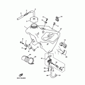 Схема узла: Топливный бак Yamaha YZ250 YZ250