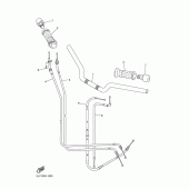 Схема вузла: Кермо та Тросики Yamaha FZS1000 FAZER