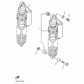 Схема вузла: Задня підвіска Yamaha XJR1200