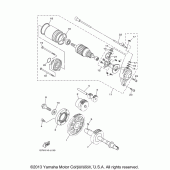 Схема вузла: Привід стартера Yamaha XV1900 Roadliner S