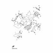 Схема вузла: Заднее крыло 1 Yamaha XVS400 Drag Star