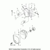 Схема вузла: Фара Yamaha XVS1300 V-Star Tourer