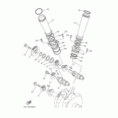 Схема вузла: Розподільний вал та Ланцюг ГРМ Yamaha XV1900 Midnight Star