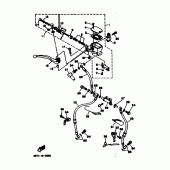 Схема вузла: Передній гальмівний циліндр Yamaha TDM850