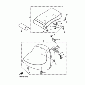 Схема узла: Сиденье Yamaha XVS1100 V-Star Custom