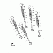 Схема узла: Клапан Yamaha FZX750