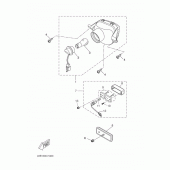 Схема вузла: Задній ліхтар (Стоп сигнал) Yamaha WR125 WR125R