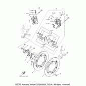 Схема вузла: Переднє гальмо Yamaha FJ09 FJ-09