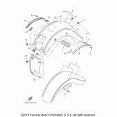Схема узла: Крыло Yamaha XV1600 Midnight Star