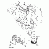 Схема узла: Масляный насос Yamaha FZX750