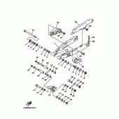 Схема узла: Задний рычаг и Подвеска Yamaha DT125 DT125R