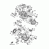 Схема вузла: Головка циліндра Yamaha XVS650 Drag Star