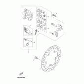Схема узла: Передний тормоз Yamaha YP250 X-MAX