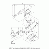 Схема вузла: Вихлопна система Yamaha XVS1300 V-Star Tourer