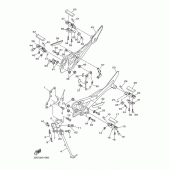 Схема узла: Подножки и Подставка Yamaha XJ6 XJ6-N (Naked)