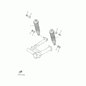 Схема вузла: Задня підвіска Yamaha VMX12 V-MAX