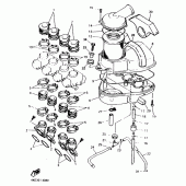 Схема узла: Впускная система Yamaha XJ600 Diversion (Naked)