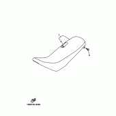 Схема вузла: Сидіння Yamaha TTR125 TT-R125