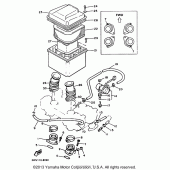 Схема узла: Воздушный фильтр Yamaha XVZ1300 Venture Royale