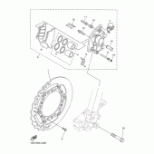 Схема узла: Передний тормоз Yamaha WR450F
