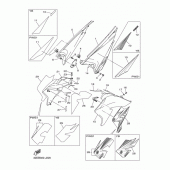Схема вузла: Боковая крышка Yamaha WR250 WR250R