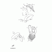 Схема вузла: Крило Yamaha YP250 X-MAX