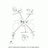 Схема вузла: Електроустаткування 1 Yamaha YZ450F YZ450FX