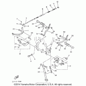 Схема узла: Подножки и Подставка Yamaha TW200 TRAILWAY