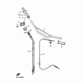 Схема вузла: Кермо та Тросики Yamaha WR450F