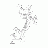 Схема вузла: Рульовий механізм Yamaha TT250R TT-R