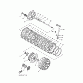 Схема вузла: Зчеплення Yamaha WR250 WR250F