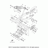 Схема вузла: Rear arm. suspension Yamaha TTR125 TT-R125