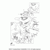 Схема вузла: Паливний бак Yamaha XVS1100 V-Star Midnight Custom