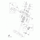 Схема вузла: Рульовий механізм Yamaha WR250 WR250F