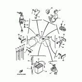 Схема вузла: Електроустаткування 1 Yamaha TTR225 TT-R225