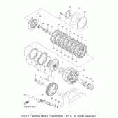 Схема вузла: Зчеплення Yamaha XVS1300 V-Star Tourer