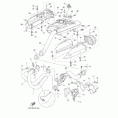 Схема вузла: Вихлопна система Yamaha XT660 XT660Z Tenere