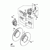 Схема узла: Передний тормоз Yamaha XJR1300