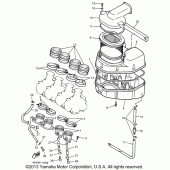 Схема вузла: Впускна система Yamaha YZF600R Thundercat