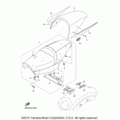 Схема вузла: Сидіння Yamaha XVS950 Bolt C-Spec