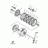 Схема вузла: Зчеплення Yamaha TTR125 TT-R125