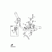 Схема узла: Пульт управления рулевой и Рычаг Yamaha FZS600 FAZER