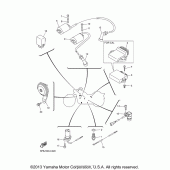 Схема узла: Электрооборудование (1) Yamaha XVS1100 V-Star Classic