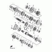 Схема узла: Трансмиссия Yamaha FZ6 FZ6 FAZER