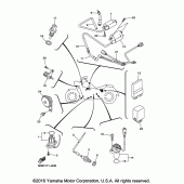 Схема вузла: Электрооборудование 1 Yamaha XVS1300 V-Star Tourer
