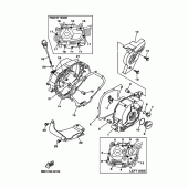 Схема вузла: Кришки картера 1 Yamaha TTR110 TT-R110
