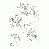 Схема вузла: Підніжки та Підставка Yamaha FZ8 FZ8 FAZER (ABS)