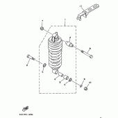 Схема вузла: Задня підвіска Yamaha TDM850